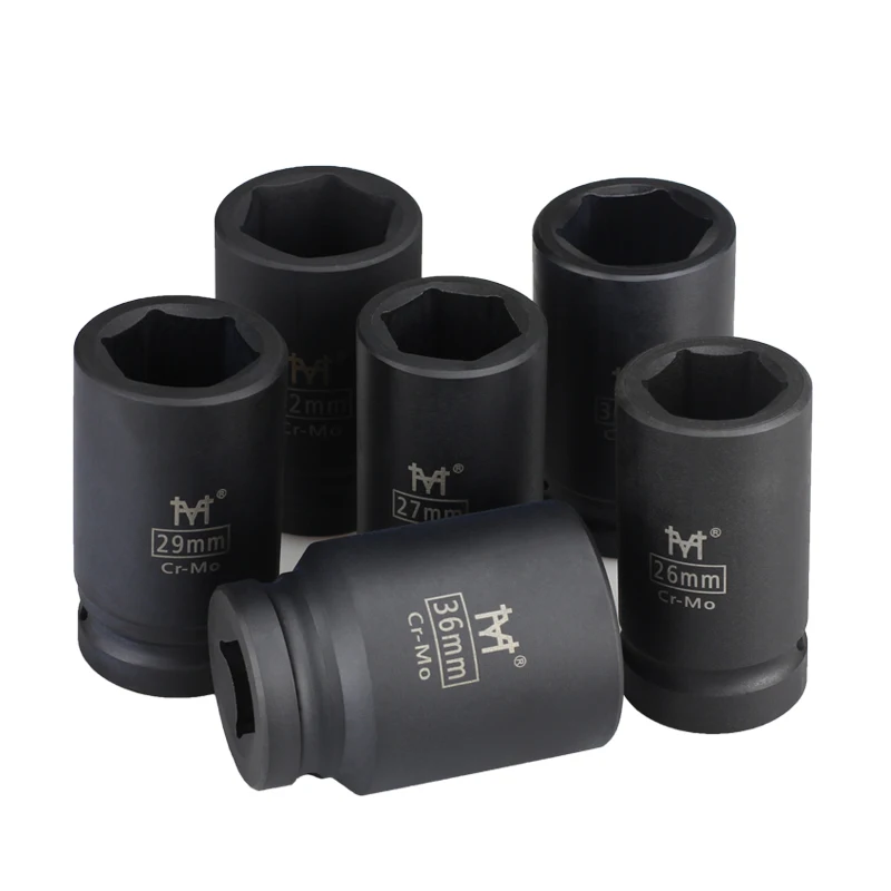 

3/4" Deep Impact Socket 78mm Length Cr-Mo Steel Air Sockets Wrench Head Nut Socket Pneumatic Wrench Head