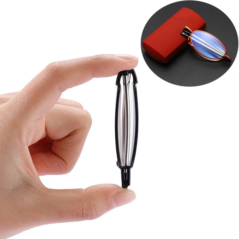 Folding Glasses Metal Frame Small Reading Glasses Men Portable Ultrathin Reading Aliexpress