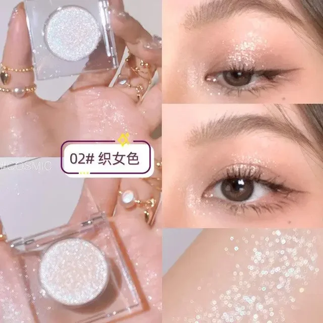 Hot Monochrome Eyeshadows Cowherd Weaver Girl Pearlescent Fine Glitter Sequins Cement Matte Student Eye Shadow Palette Wholesale