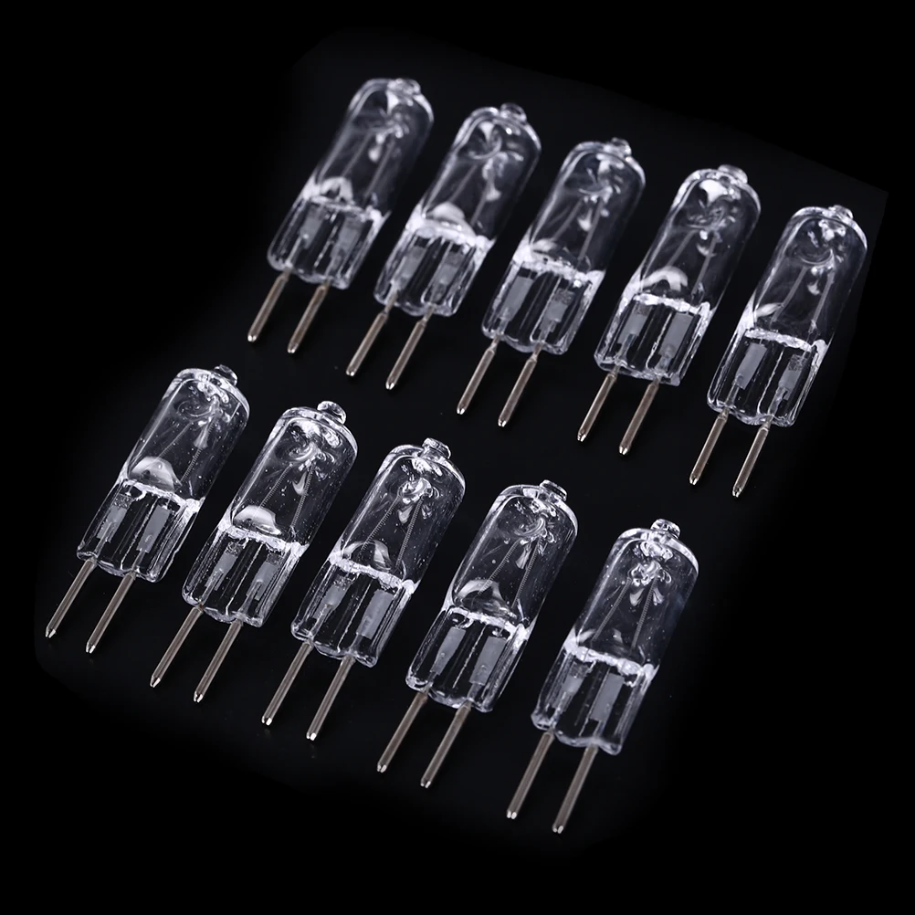 크리스탈 라이트 기계 작업 램프, G5.3, 220V, 35W, 50W, 할로겐 램프 구슬, 노란색, 밝은 색상, 투명 전구, 5 개