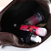 Men‘s fashion Makeup Travel Cosmetic Bag Zipper Makeup Bags Cosmetics Organizer Purse PU Leather Toiletry Handbag Neceser 4
