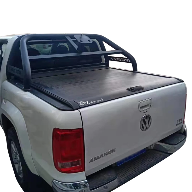 

Zolionwil Tapa Enrollable Umbrella Roller Rear Trunk Lid Manual Pickup Retractable Tonneau Cover For AMAROK short bed