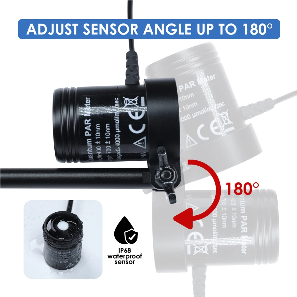 Digital PAR Meter for Aquarium Reef Tank Plant