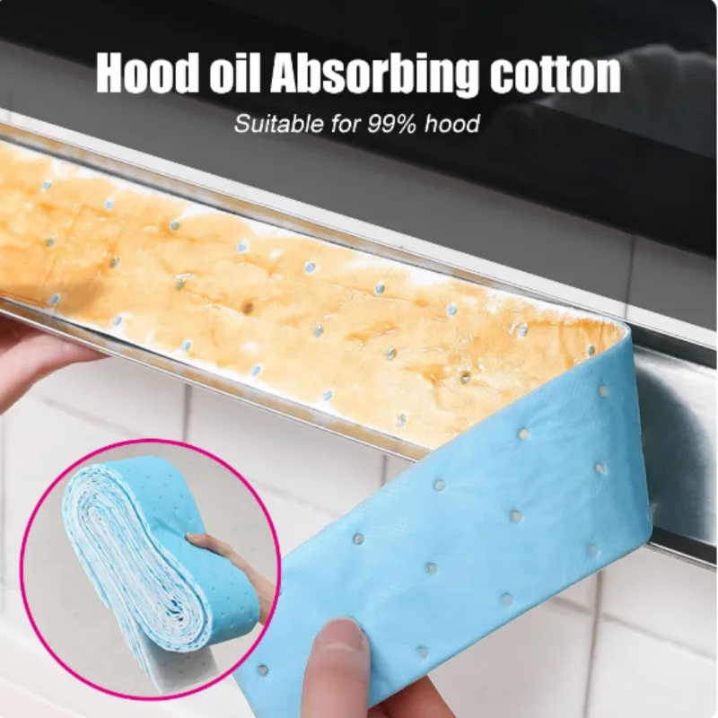 10PCS Kitchen Range Hood Absorbent Cotton Paper Disposable Grease Filter Oil-absorbing Paper Kitchen Ventilator Protection