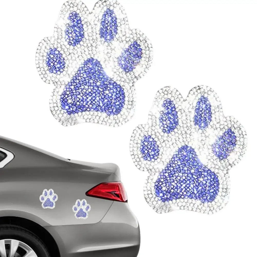New Crystal Dog Paw Print Car Stickers Bling Rhinestone Paw Decals Car  Window Decor Sticker Auto Exterior Decor Car Accessories - AliExpress