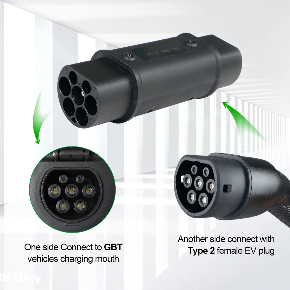 ISigma  ڵ EV  Ŀ, IEC62196 Ÿ 2-GBT EV , 32A 1  7.2kw EV  