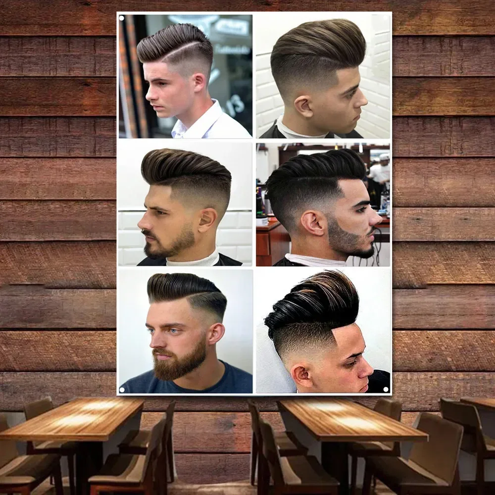 

African American Ladies Braid Hairstyles Retro Barber Shop Signboard Wall Decor Banner Flag Beauty Salon Haircut Poster Tapestry
