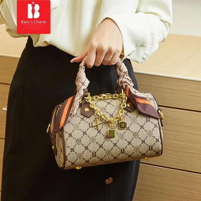 Nuova borsa da donna Bani Meizi Borsa da cuscino retrò casual moda Borsa da donna Boston a tracolla di alta qualità_voghion.com