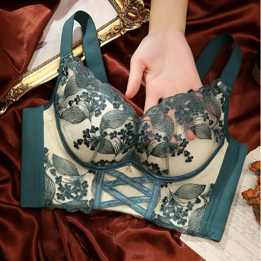 

Adjustable bra small breasts gathered bralette sexy non-steel ring push up lingerie underwear set