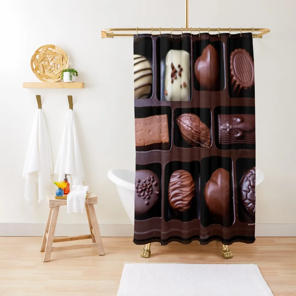

Boxed chocolates for a chocolate lover Shower Curtain Anime Bathroom Curtain Bathroom Bathroom Shower Curtain Set