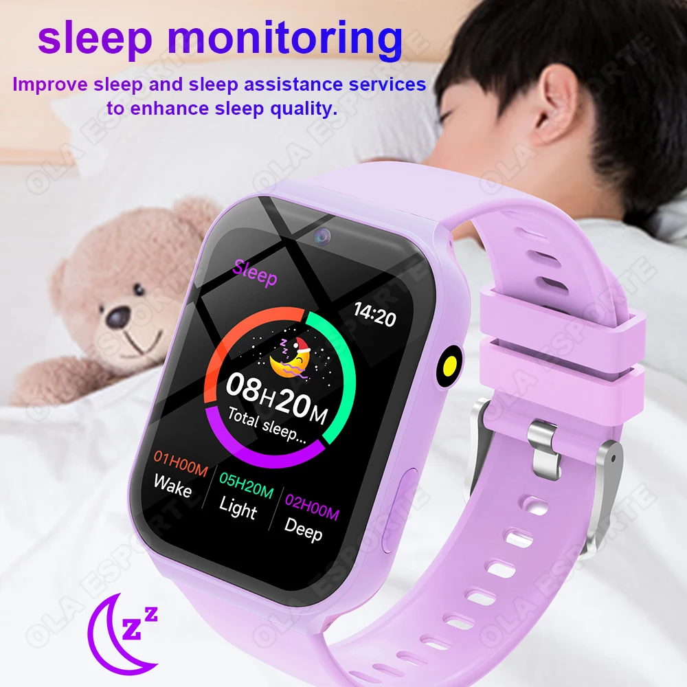 New Smart Watch Children HD Touch Screen Camera 18 Games Sleep Monitoring Alarm Clock Calculator smartwatch For Boy Girl Gifts