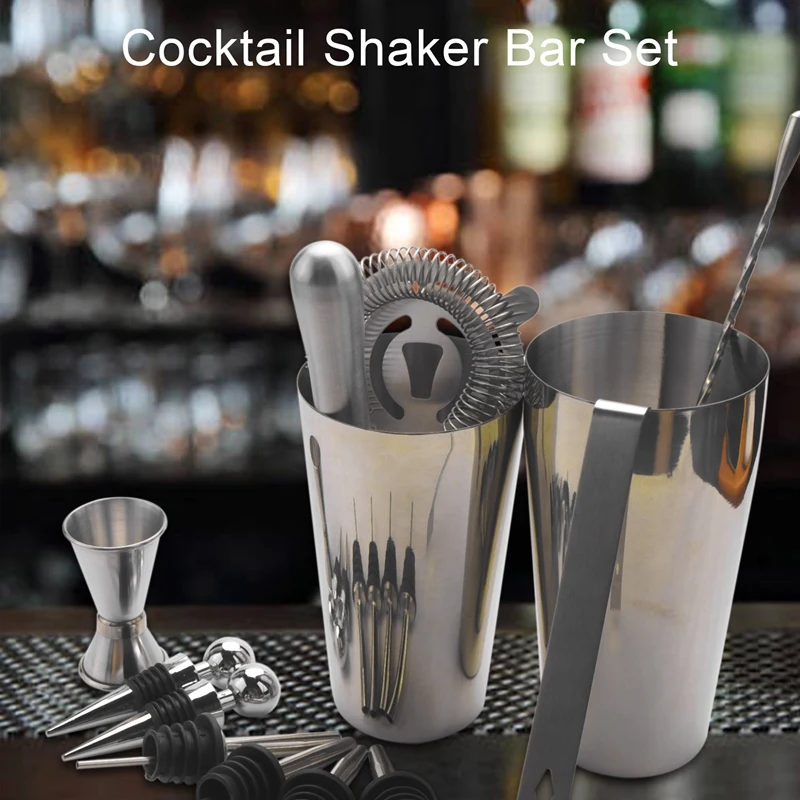 Cocktail Shaker with Jigger - 20 oz