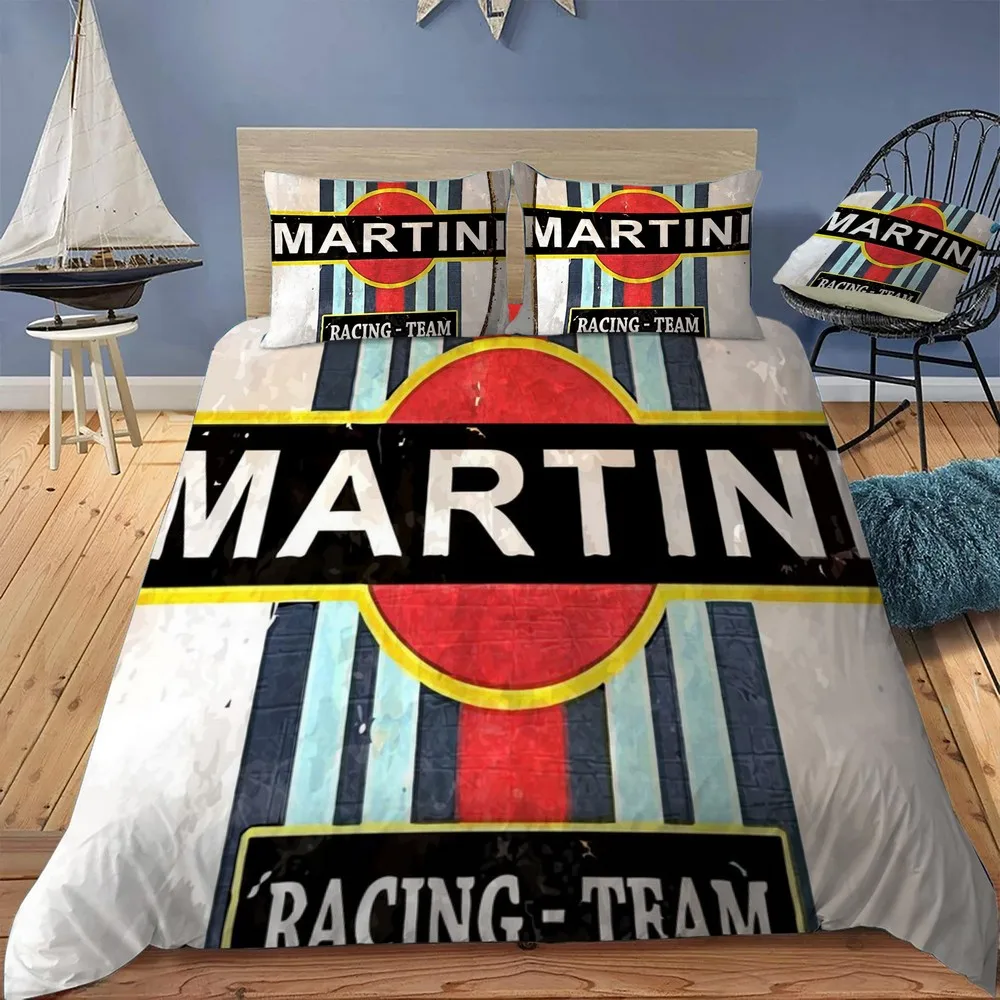 

Martini Team Duvet Cover Twin Bedding Set Luxury Quilt Cover With Zipper Closure Queen Size Comforter Sets