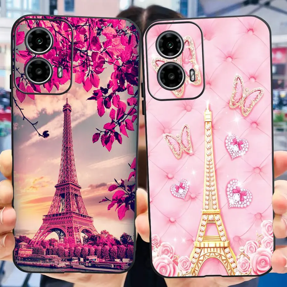 Cute Love Pattern Soft Silicone Phone Case - Stylish & Durable Back Cover