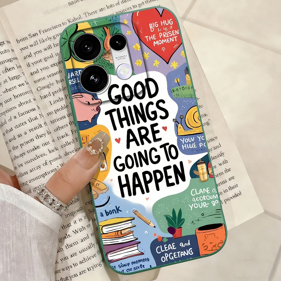 Fresh Summer Vibe Phone Case with Smooth Camera Protection and Soft Silicone Bumper