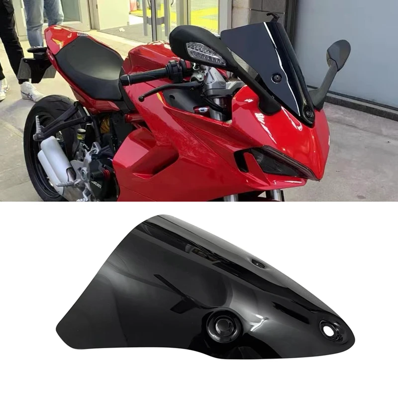 

Motorcycle Windshield Windscreen For DUCATI 939 950 Supersport 939S 950S Super Sport S Refit Black Wind 2017-2022