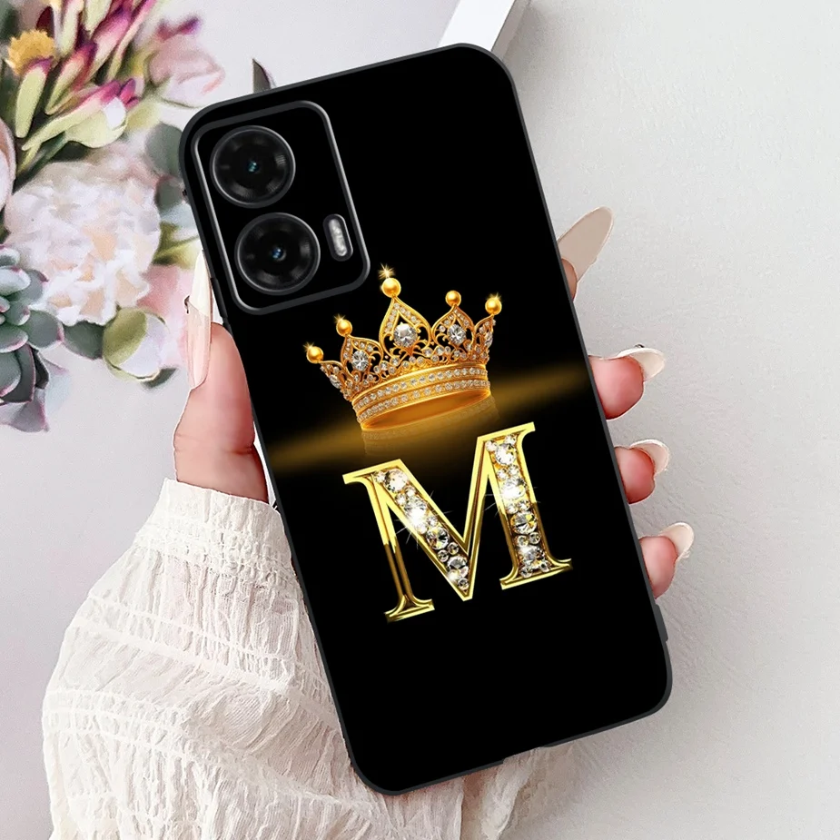 Luxury Crown Letters Soft TPU Phone Case Cover