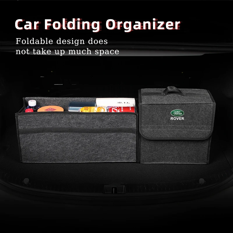 Car trunk storage folding organizer box portable accessories for Land Rover Freelander 2 L2 LF Discovery 3 4 L319 L462