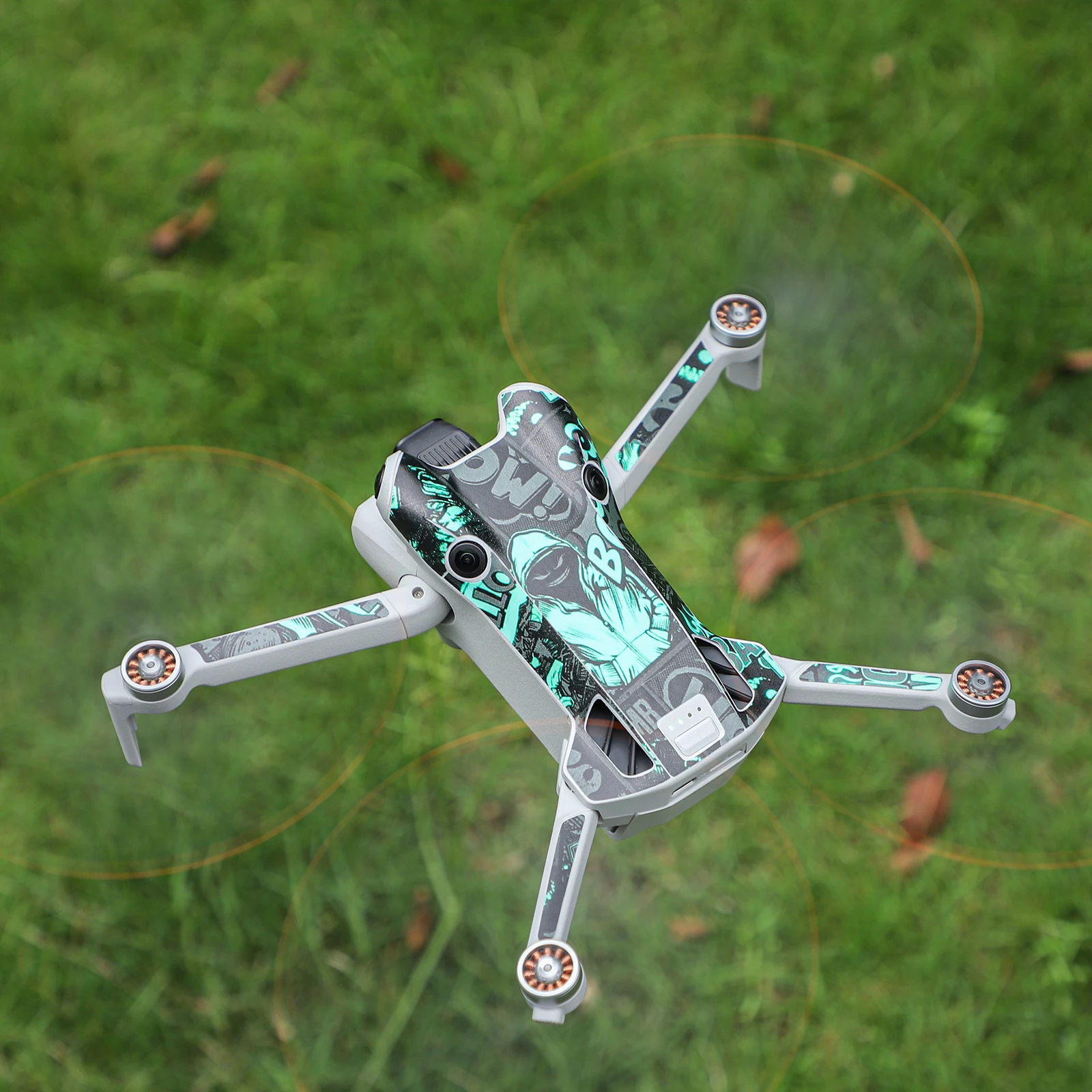 Colorful Sticker For DJI Mini 4 Pro Decal RC 2/RC-N2 Remote Protector Cover Anti-Scratch Waterproof Drone decorative Accessory drone accessories