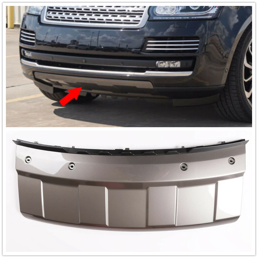 

Для Land Rover Range Rover 2013-2017 LR038741 Нижняя Глянцевая серая крышка буксирного крюка для прицепа передний бампер противоскользящая Пластина Защитная панель