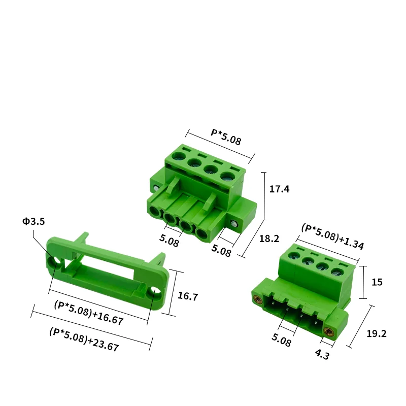 

2EDG 5.08mm Pitch 2P/3P/4P/5P/6P/8P/9P/10P/12P/16P/18P/22P/24P 2EDGWC Pluggable Terminal Block Connector JM2EDGKM