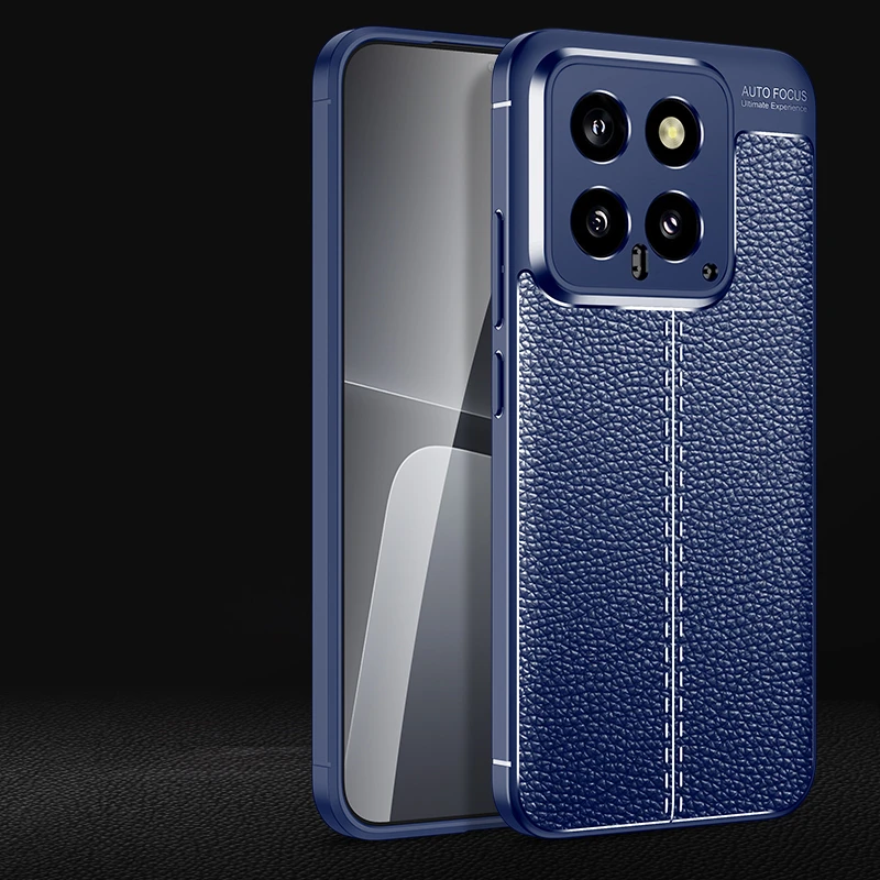 Shockproof Armor Leather Phone Case - High Quality TPU Back Bumper Cover