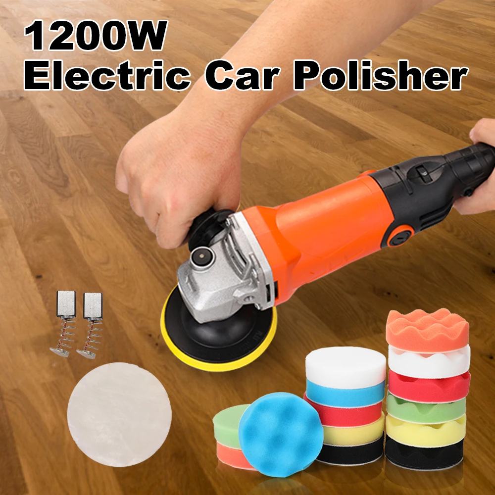 Polisher 220V Adjustable Speed Car Electric Polisher Machine Waxing Machine Auto Furniture Polishing Tool Grinding machine