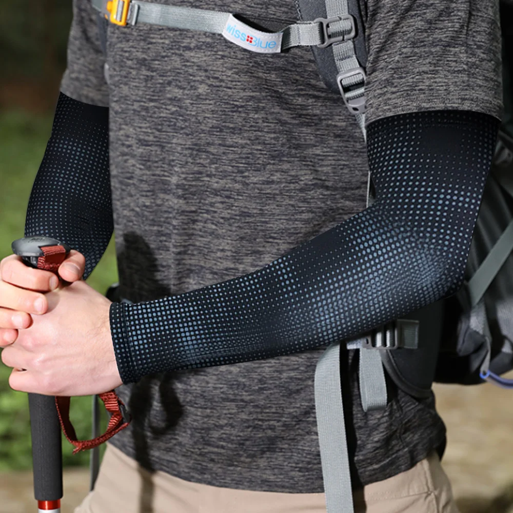 Arm Compression Sleeves Cooling Sleeves Tennis and Golfer's Arm Support Sport Running Cuff Cover Protective Sleeve 1Pcs arm sleeves cooling arm sleeves