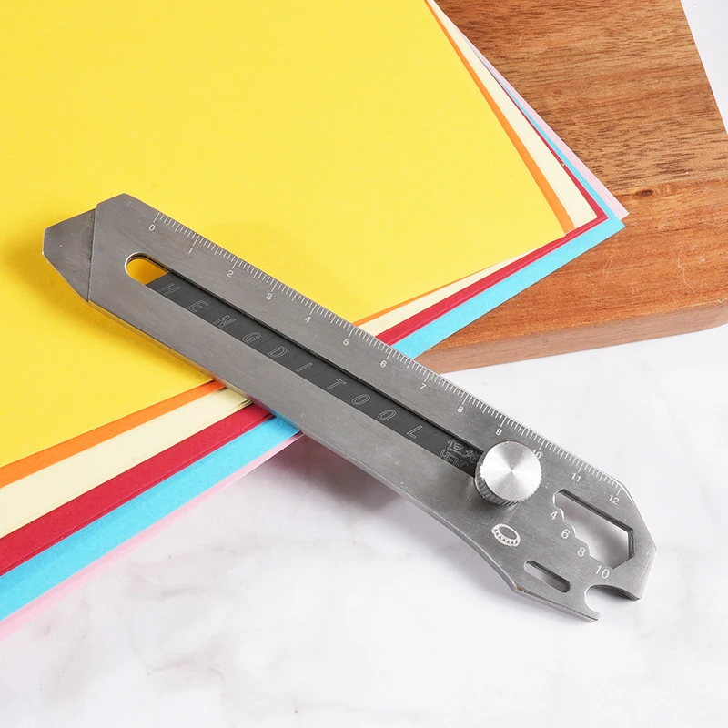 접이식 다용도 칼 다기능 와이어 스트리퍼 스테인리스 스틸 헤비 듀티 나이프 풀 메탈 두꺼운 벽지 칼