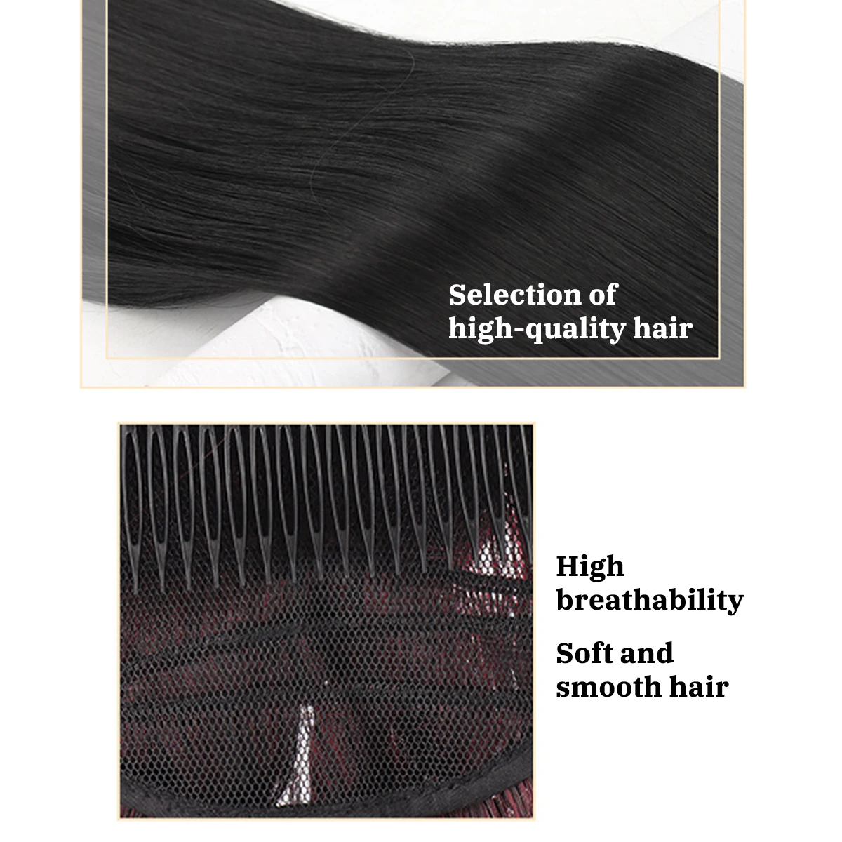 Synthetic princess curly bow ponytail sandwiched in a woman's ponytail fake ponytail hair accessories medieval retro ponytail