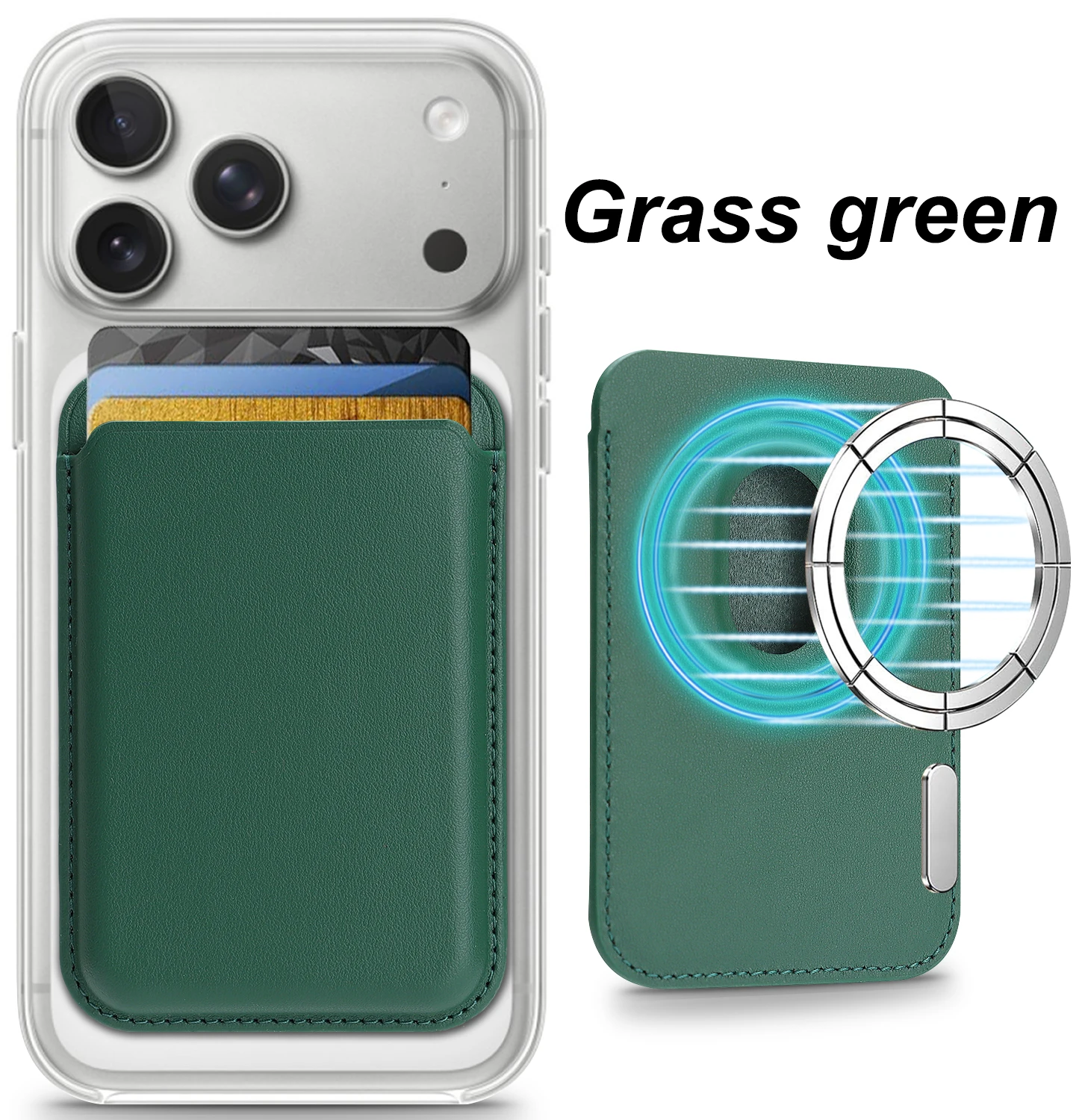 Magnetic Multi-Color Card Holder with Comfortable Grip