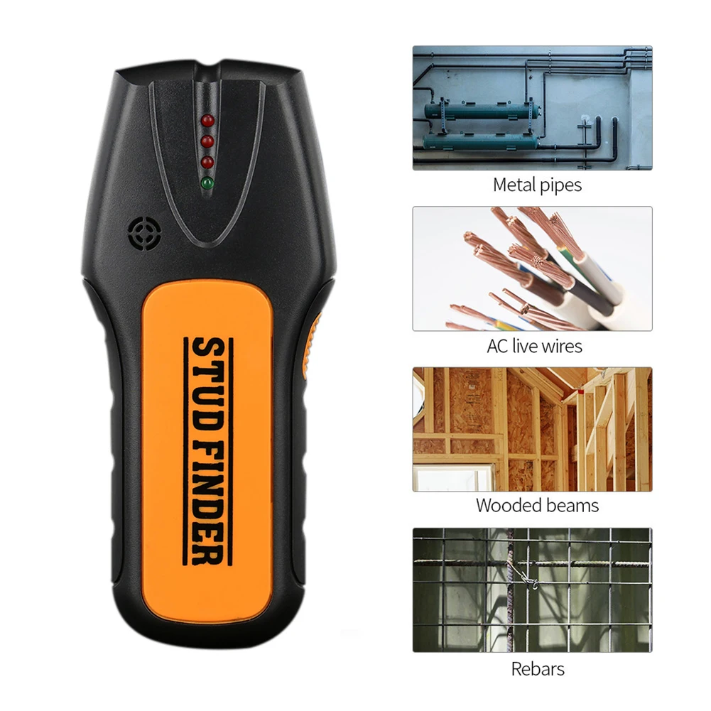 Wall Scanner Metal Detector Electric Metal Wood Studs AC Live Wire Copper Finder Depth Tracker Electric Detection Instrument