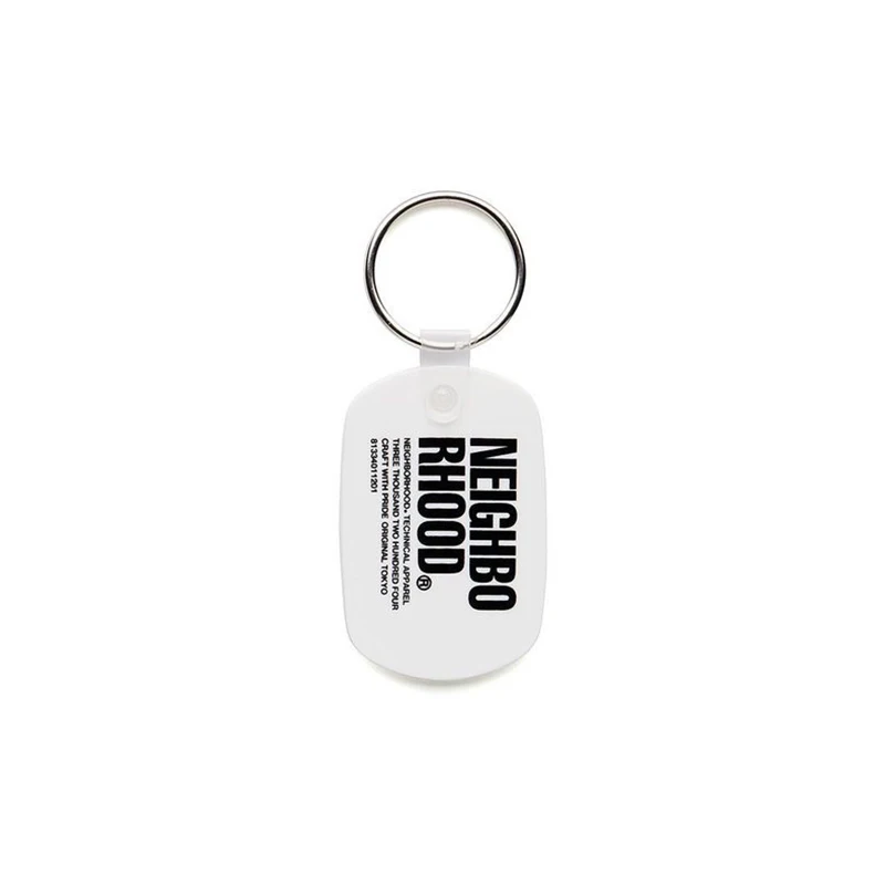NEIGHBORHOOD Trendy Brand NBHD Keychain Pendant Brand Retro Minimalist Buckle Accessory Pendant Black White Frosted Pendant