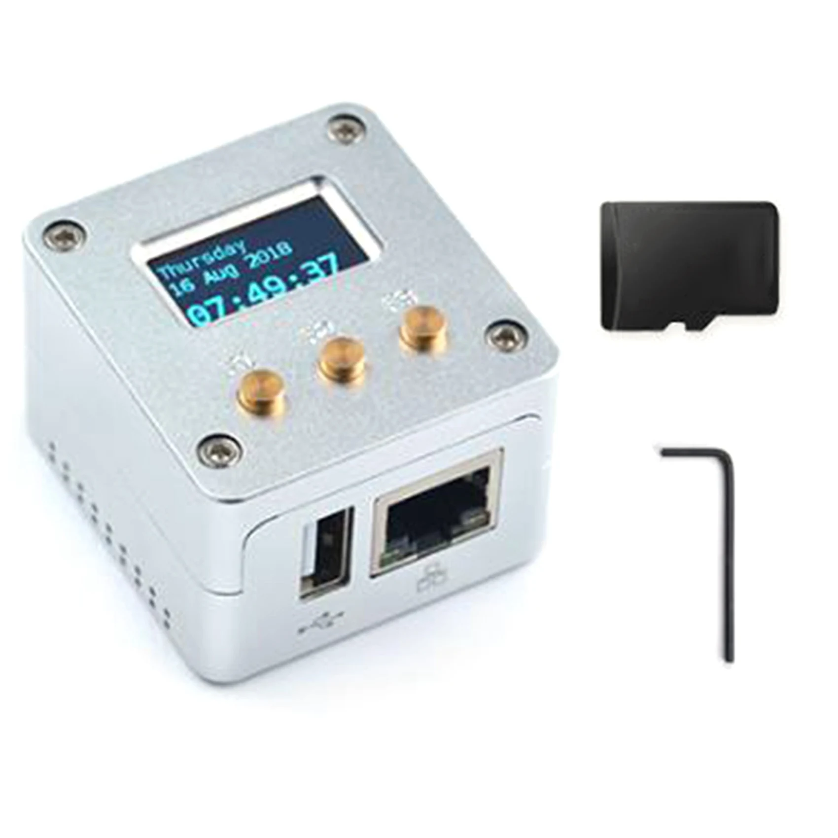 A40I NanoPi OLED 디스플레이 + 금속 케이스 키트 오픈 소스 H3 개발 보드 512MB DDR3 RAM Openwrt Armbian