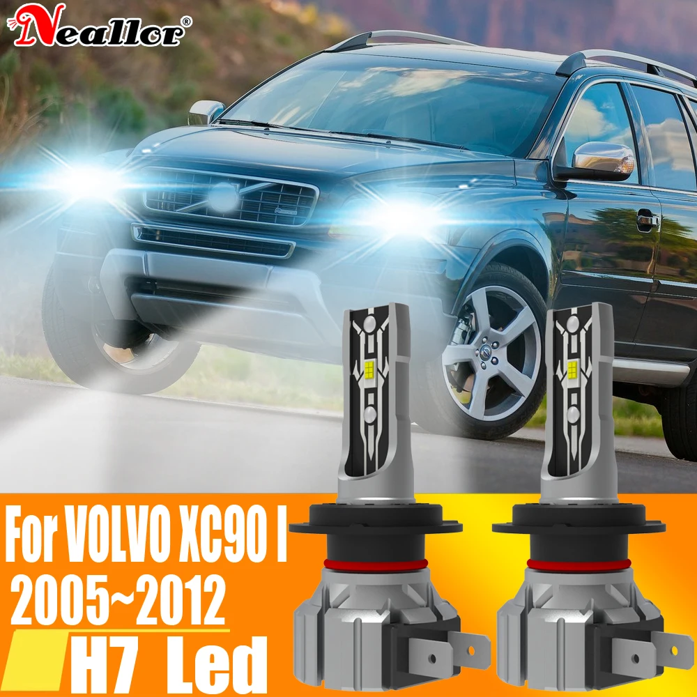

2 шт., Автомобильные светодиодные лампы H7 12 В 55 Вт для Volvo XC90 2005 ~ 2012