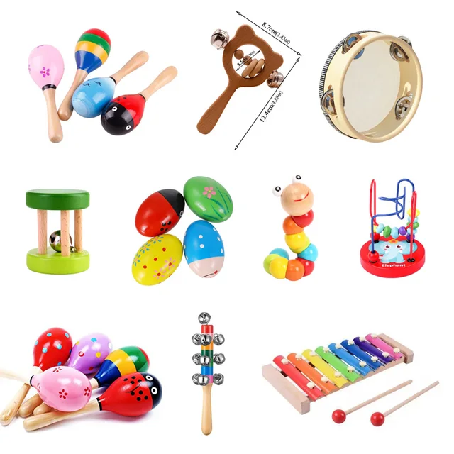 Baby Toys 0 12 Months Music Xylophone Drum Trumpet Percussion Instrument Early Learning Education Toy for Kids Children Newborn 4