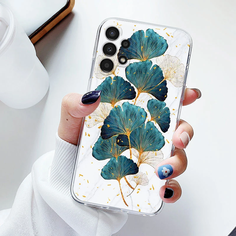 Floral Transparent Soft Silicone Phone Case - Flower TPU Cover