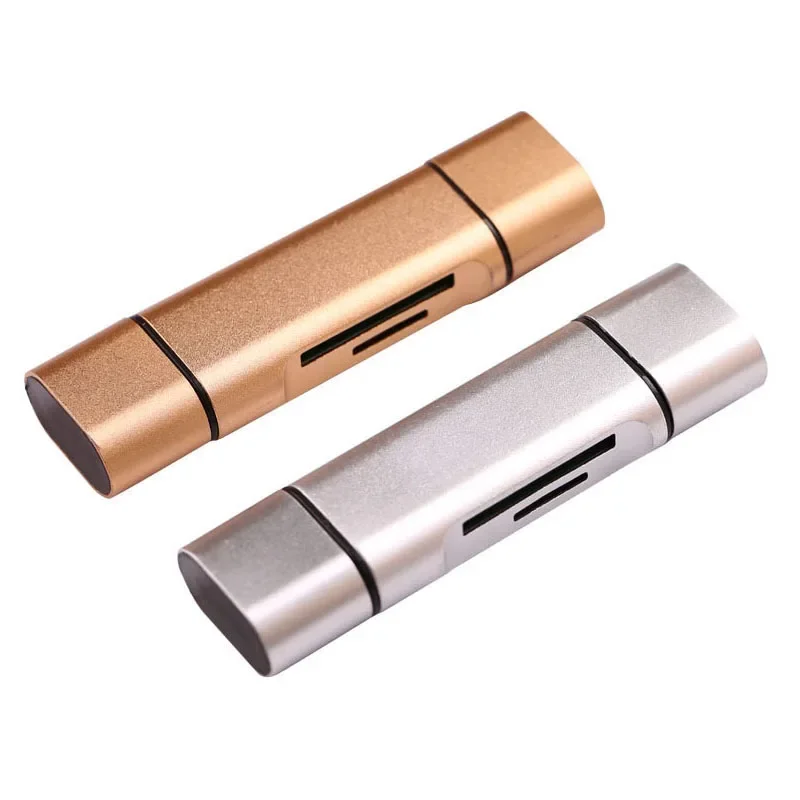All In 1 Type C Card Reader for SD TF MicroSD Card Reader Micro USB OTG Adapter for Macbook Laptop PC Huawei Android Phone