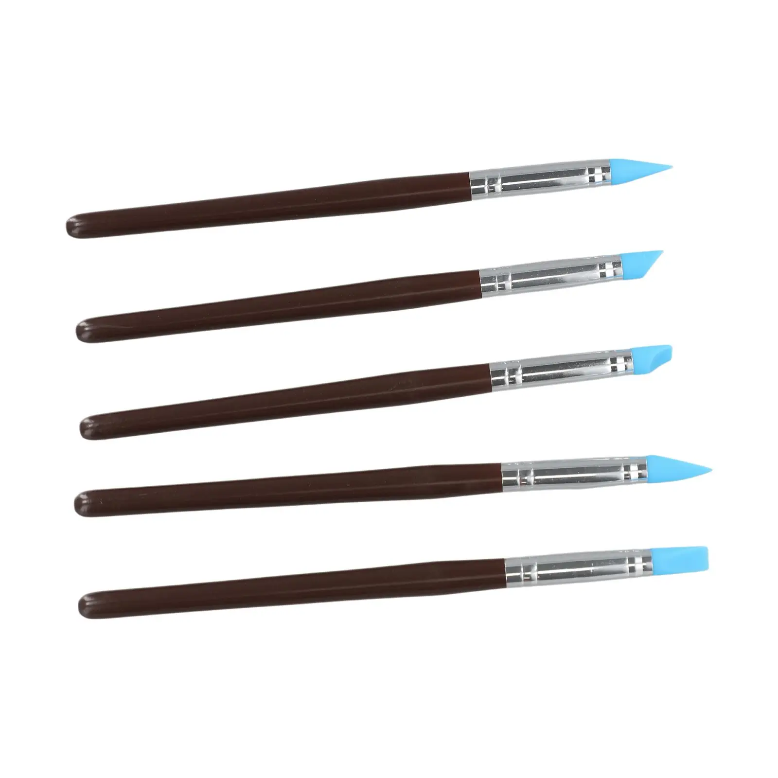 

5Pcs Clay Sculpting Tool Set Compact & Portable Silicone Brush Clay Pen Shaping Sculpting Tools Precise Control Pottery Tool