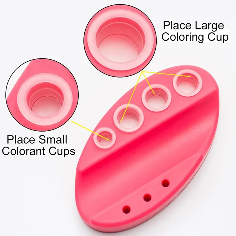 Oval Silicone Porta Cosmeticos Holder Stand For Microblading Pigment Ink Cup Machine Permanent Makeup Tattoo Accessories Supplie 5