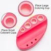 Oval Silicone Porta Cosmeticos Holder Stand For Microblading Pigment Ink Cup Machine Permanent Makeup Tattoo Accessories Supplie 5