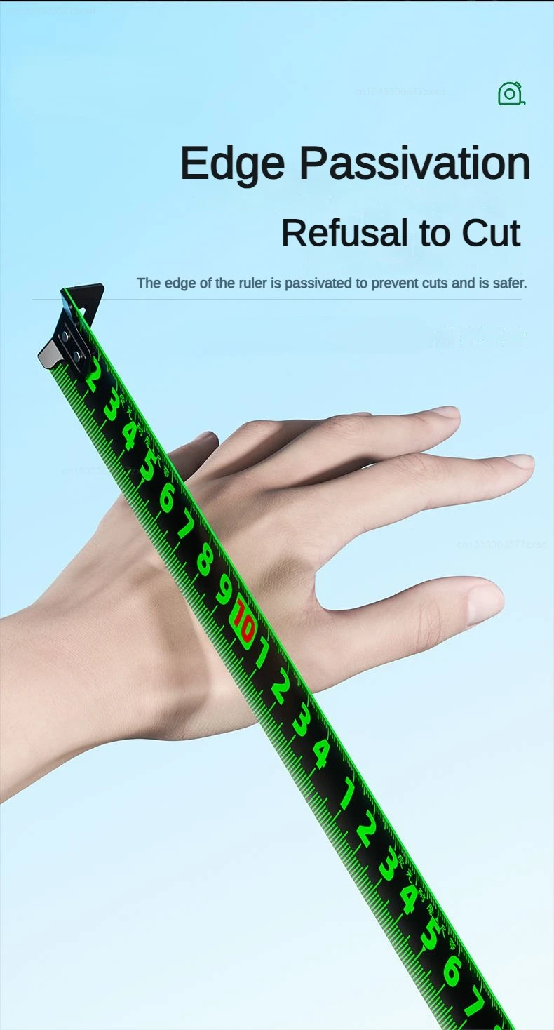 New Tape Measure Self-locking Steel Tape 5/10m Portable Woodworking Measure Gauging Tools Retractable High Precision Meter Ruler