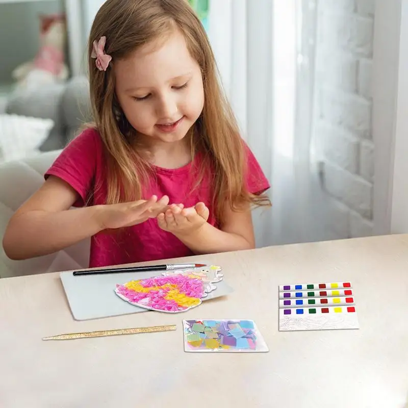 Pocket Crafts Kit For Girls DIY Poking Toy For Fun Princess Dress-Up  Painting Handmade Craft Kit Coloring Book Set For Girls - AliExpress