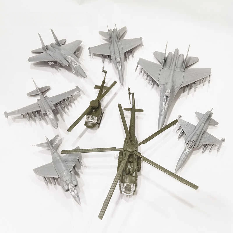 4D Assembe 1/144 Classic Fighter Model 8pcs/set China J16