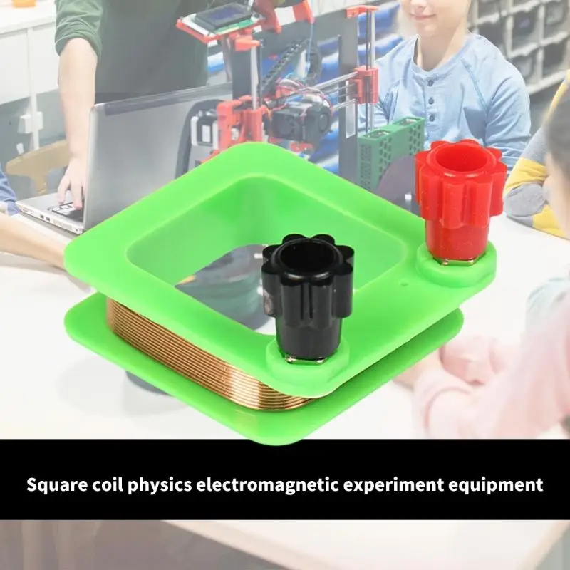 Electromagnetic Induction Coil Demonstration Induction Coil for Physics Teaching Square Laboratory Equipment Tool
