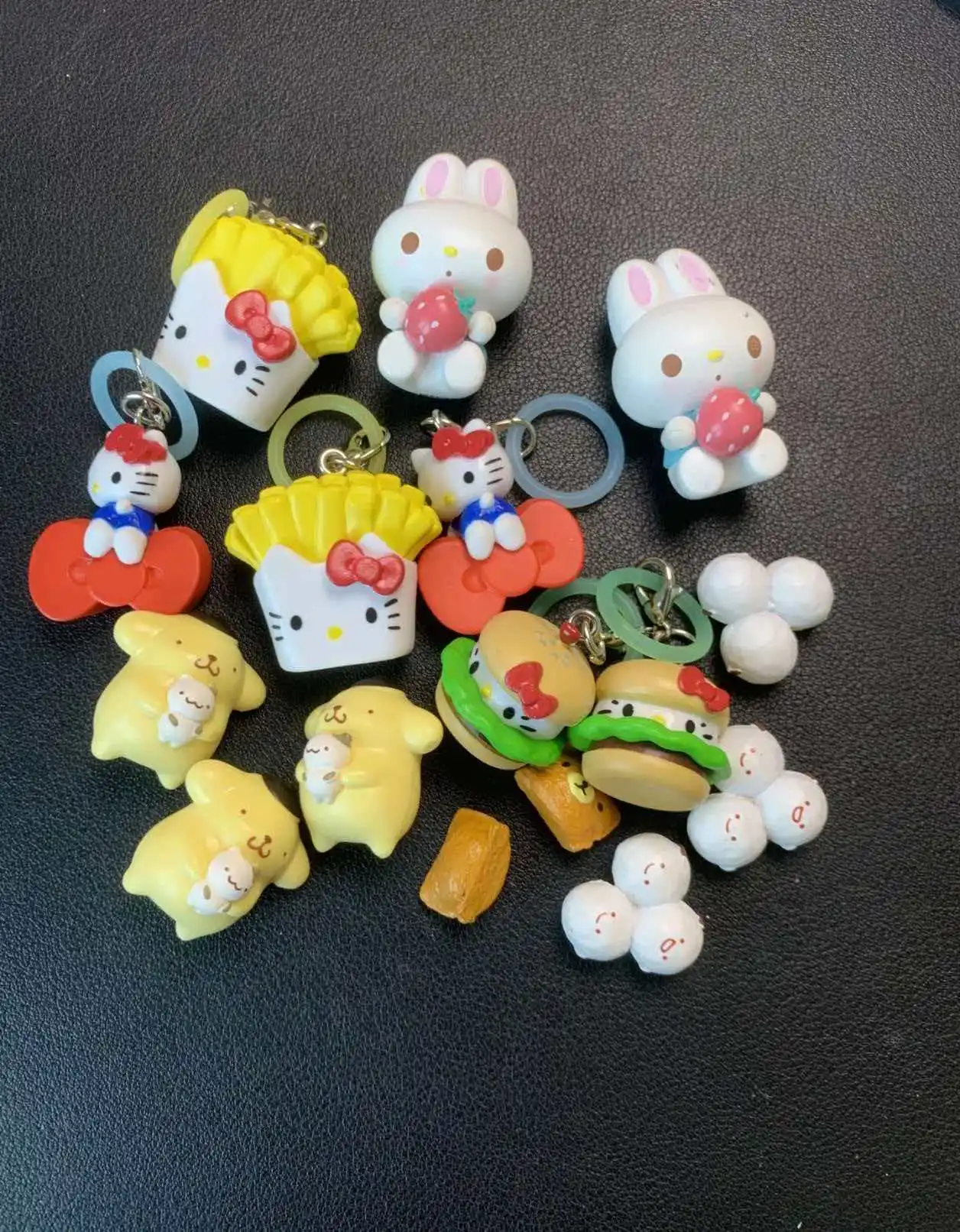 Neues Produkt auf Lager: KT Katze Pommes Frites Popcorn Lebensmittel-Regenschirm-Etikett Hängedekoration Blindbox-Tasche Überraschungsgeschenk für Freunde – Detail 4
