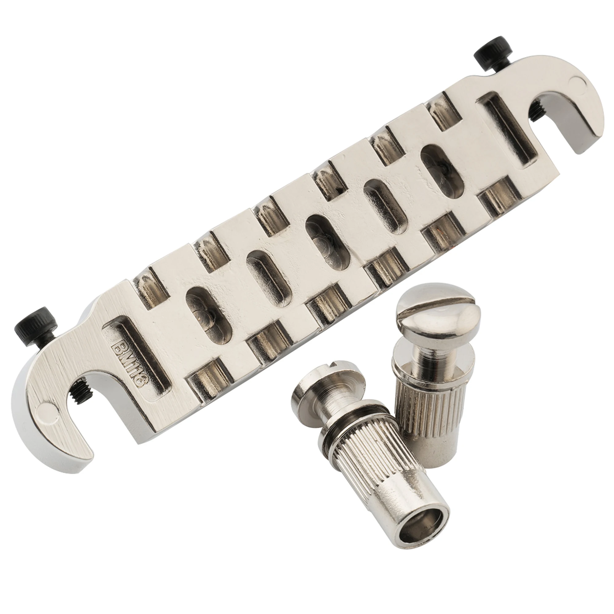 Musiclily Pro 52,5 mm voreingestellter Intonation Wraparound Bridge Saitenhalter für Epiphone LP Junior Style Gitarre – Detail 16