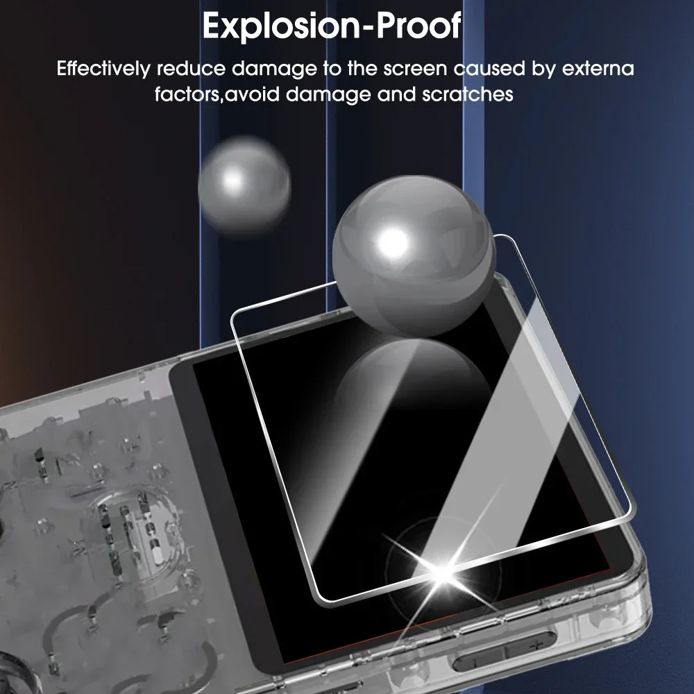 Tempered Glass Screen Protector for R36S RGB20S R35S Game Console Anti-Scratch Glass Protection Films for R36Plus R36MAX R36Pro