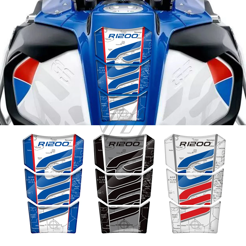 For BMW Motorrad R1250GS Adventure 2019-2022 3D Resin Motorcycle Tank Pad Sticker 40 Years GS / R1200GS Adventure LC 2014-2019