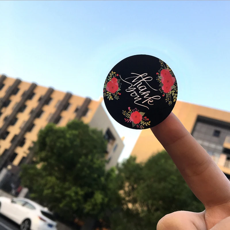 

1200 шт./партия, круглые бумажные наклейки для выпечки